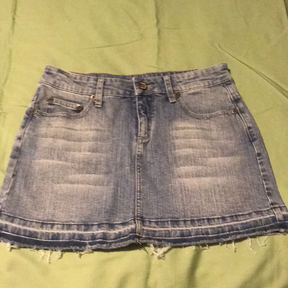 Mini jean skirt